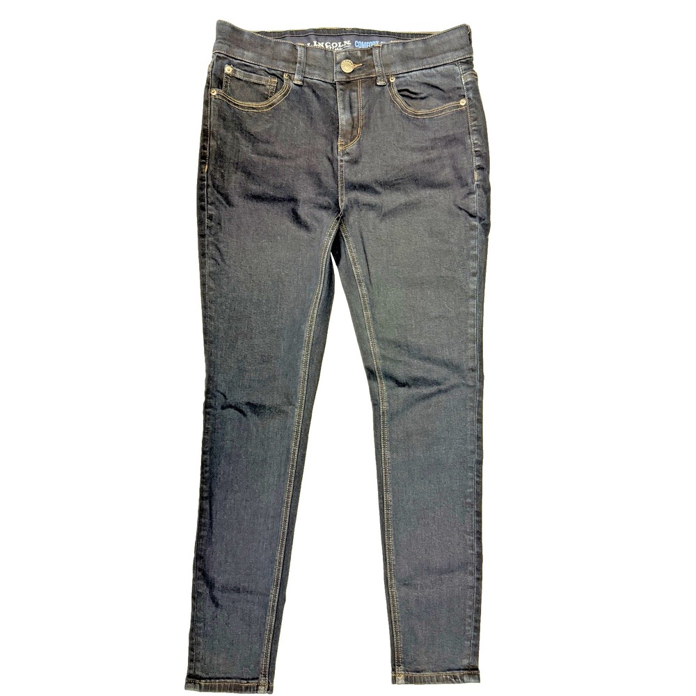 Lincoln Outfitters Women's Jeans Comfort Flex Waist Dark Mid Rise Skinny Size 8